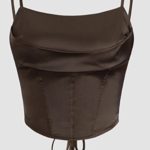 Commense Tops - [NWT] Cocoa Beans Corset Top